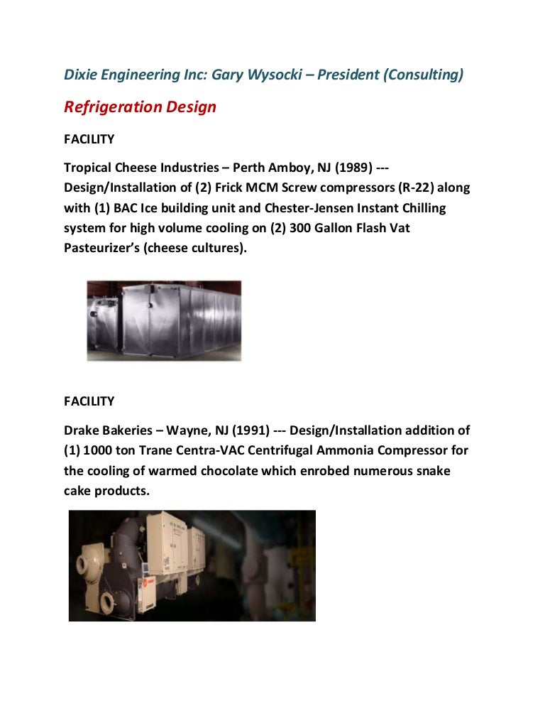 Refrigeration Design