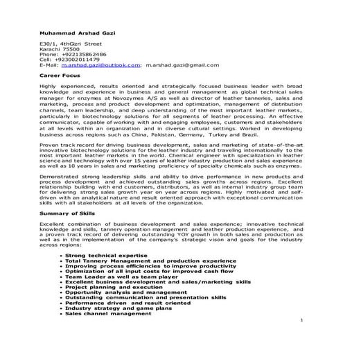 Resume M. A. Gazi  (Updated) 22-12-2016