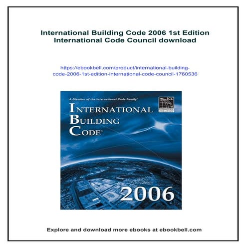 International Building Code 2006 1st Edition International Code Council