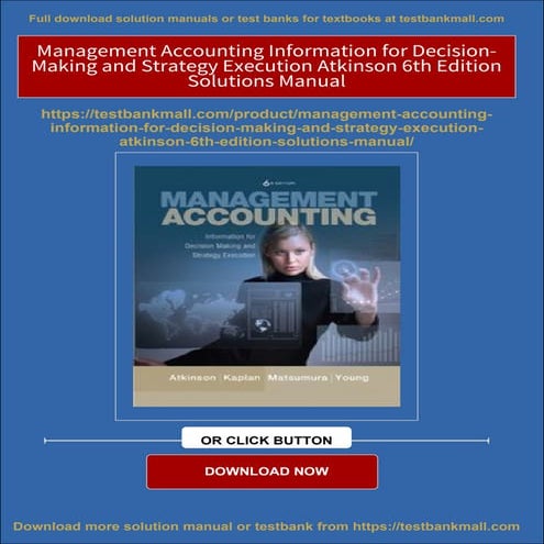 Immediate download Management Accounting Information for Decision ...
