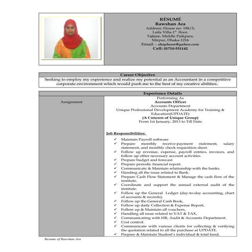 Rawshan- CV New
