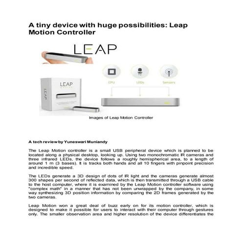 leap motion controller