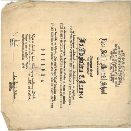 High School Certificate