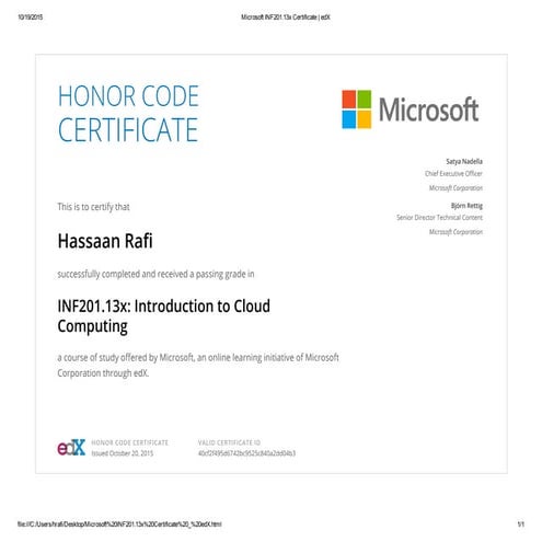 Certificate | PDF