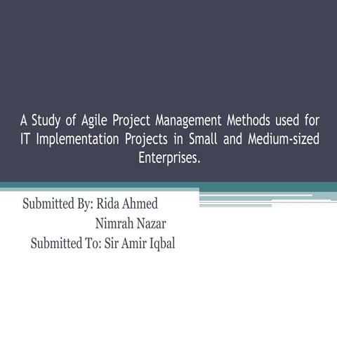 Agile management