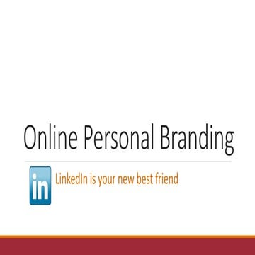 Shareable Personal Branding Deck