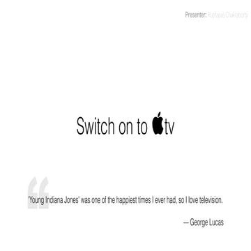 Apple TV - a quick start guide