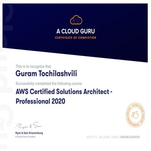 AWS Certified Solutions Architect - Professional 2020 | PDF