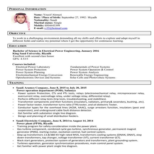 Electrical-power-engineer-CV
