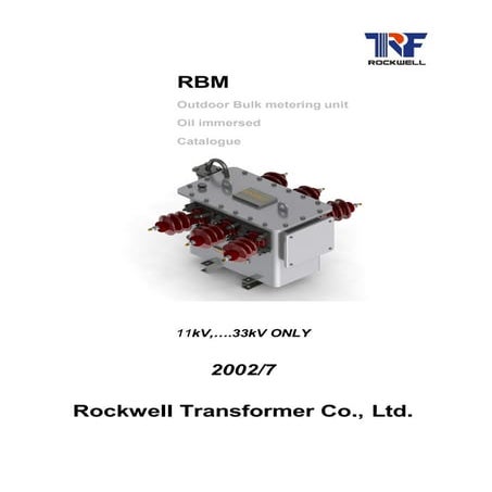 RBM Type Outdoor metering unit catalog | PDF