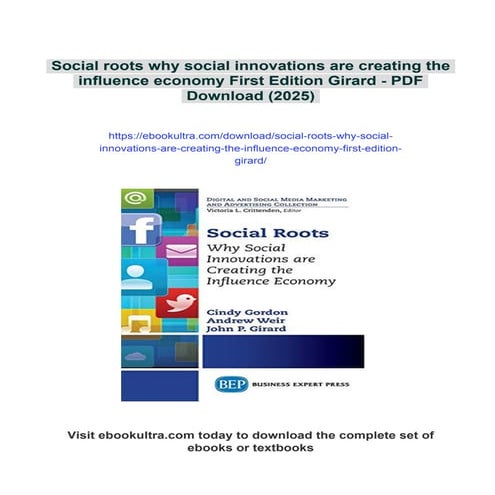 Social roots why social innovations are creating the influence economy ...