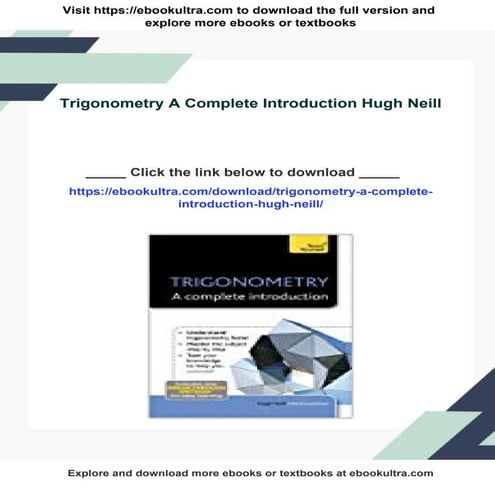 Trigonometry A Complete Introduction Hugh Neill