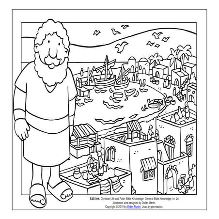 Coloring Page: Cities of the Bible: The Town of Capernaum | PDF