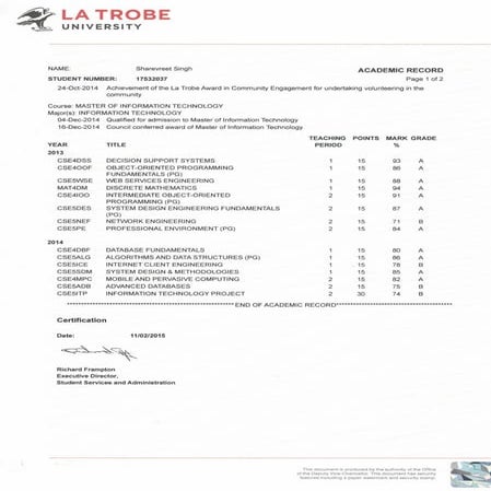 LETTER OF COMMENDATION | PDF