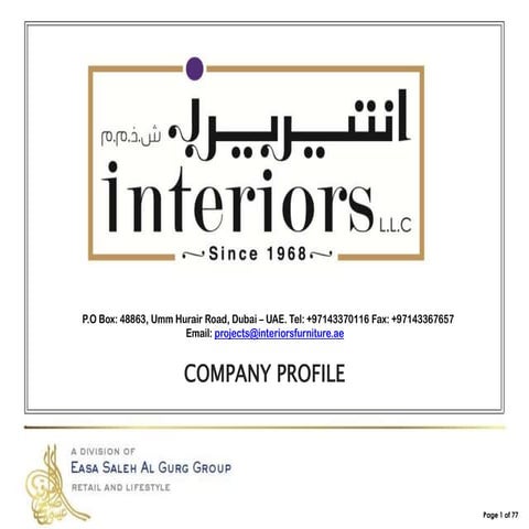 Interiors Company Profile