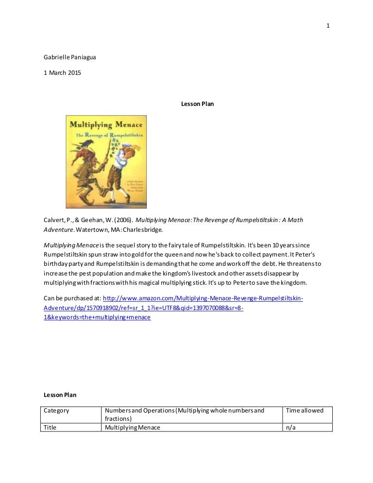 Lesson Plan Sample MATH