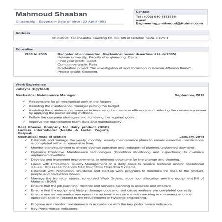Mahmoud CV