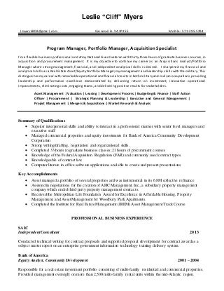 resume real estate