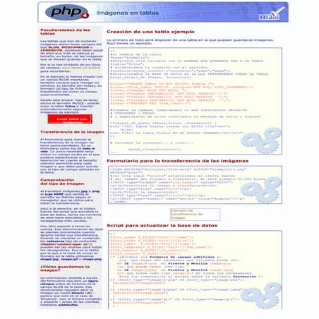 88 Php. Imagenes En Tablas