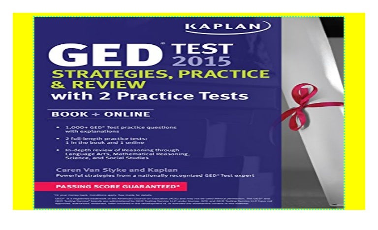 Kaplan GED(R) Test 2015 Strategies, Practice, and Review with 2 Prac…