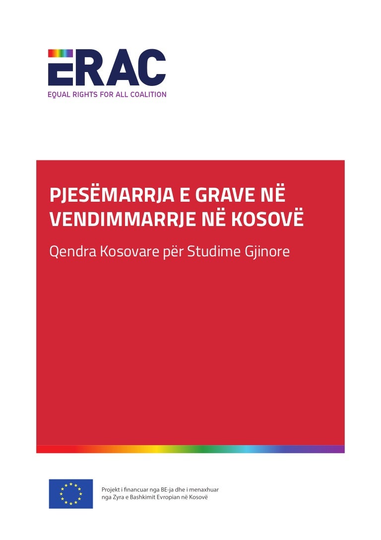 Women S Participation In Decision Making In Kosovo Alb