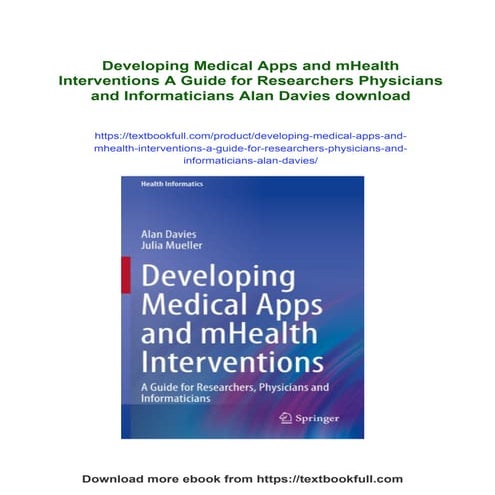 Developing Medical Apps and mHealth Interventions A Guide for ...