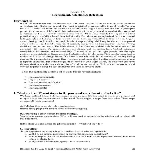 Recruitment & selection ch# 13 & 14 | PPT