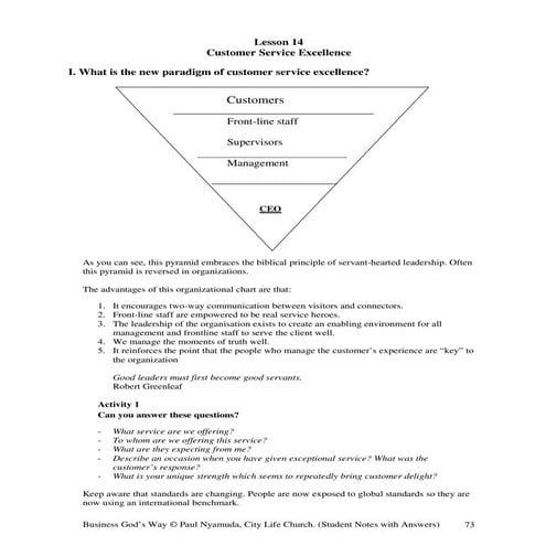 Customer Service Excellence