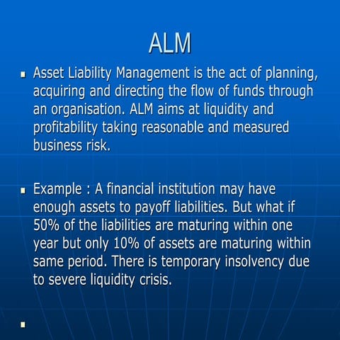 Asset liability management | PPTX