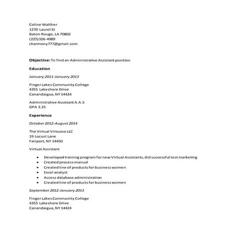Coline Walther-Resume