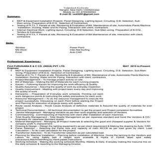 vedprakash Resume