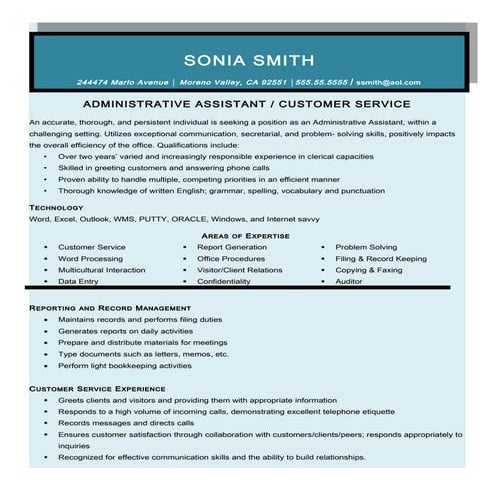 Resume Sample - Workers Compensation Claims | DOCX