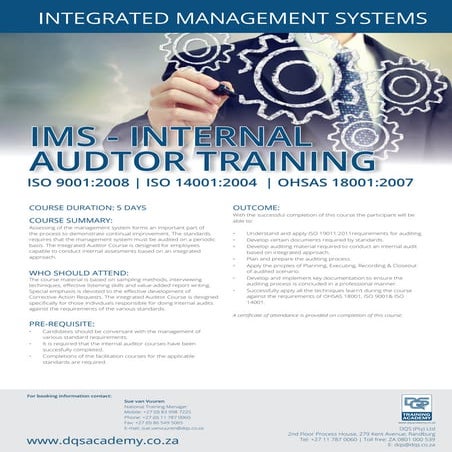 IMS Internal Auditor Course | PDF