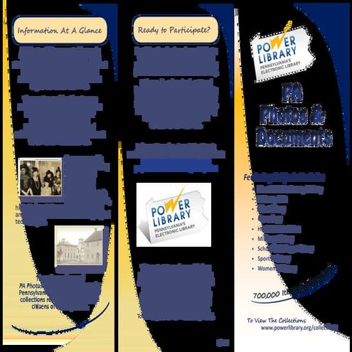 Pa Photos and Documents Brochure