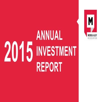 2015 Medical Alley Annual Investment Report JAN2016