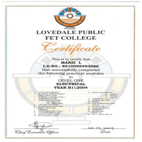 Electrical Enginnering Practical Level 1 | PDF
