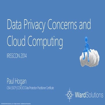 IRISSCON 2014 Privacy Cloud Computing