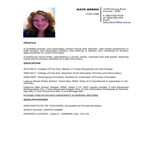 CURRICULUM VITAE 2016 | PDF