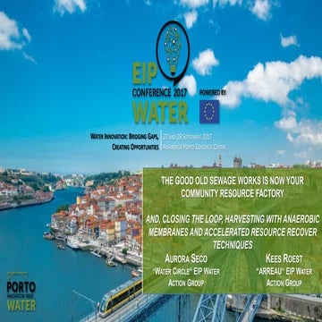 And, closing the loop, harvesting with anaerobic membranes and accelerated resource recover techniques