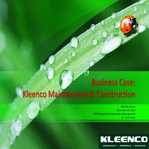 Unit 10 - Business Case - Onsite Internship