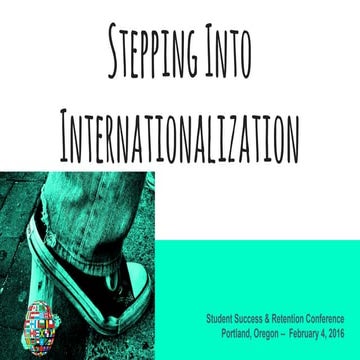 Stepping Into Internationalization