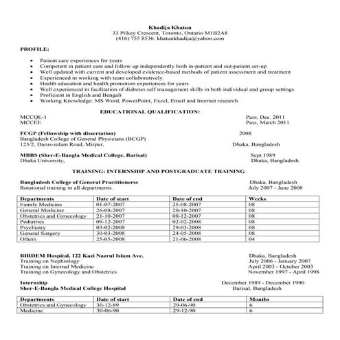 resume khadija khatun 2
