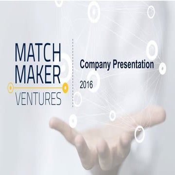 Match-Maker Ventures Company Presentation (Asia v1)