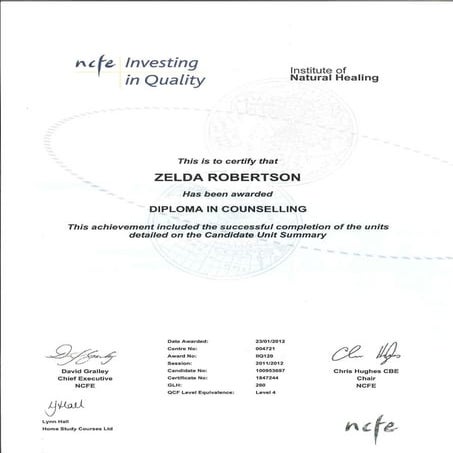 Diploma in Counselling