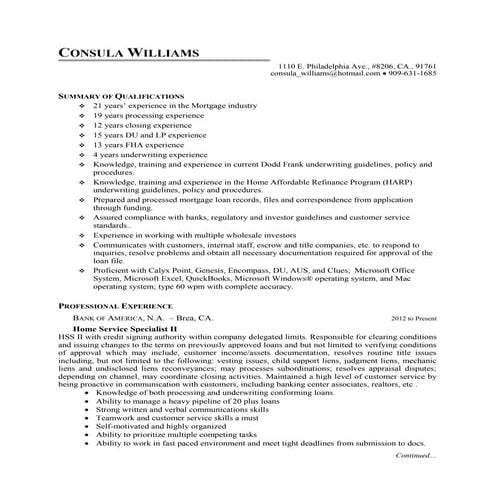 cwilliamsloanprocessorsresume