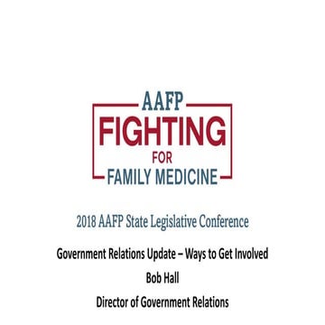 Government Relations Update - Ways to Get Involved
