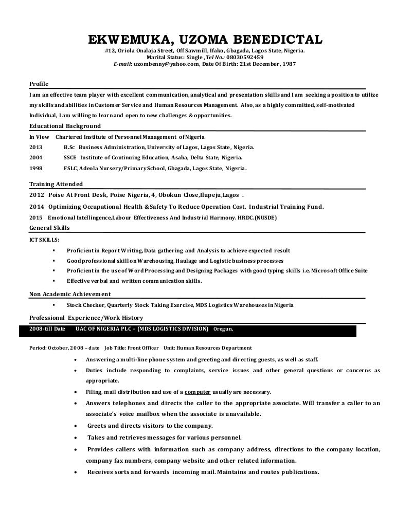 Ekwemuka Resume