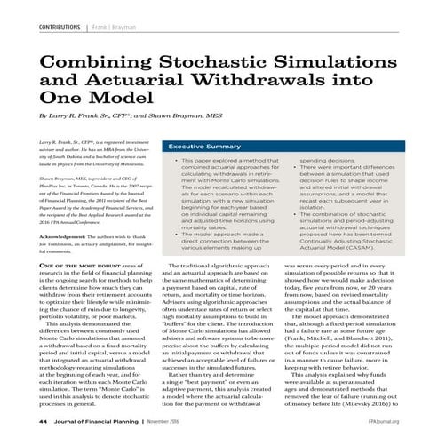 8a Combining Stochastic Simulations and Actuarial Withdrawals into One Model ...