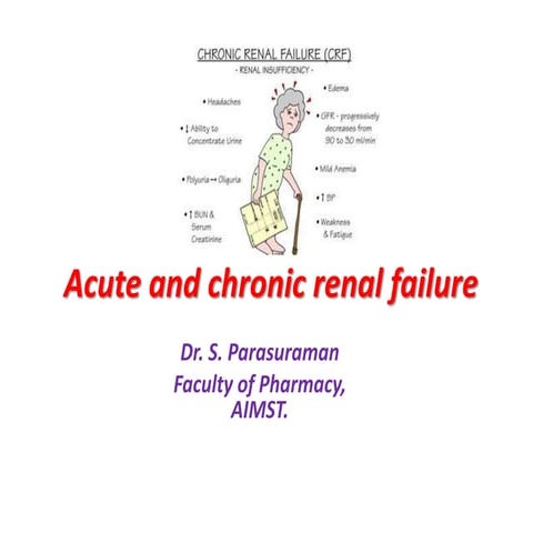 Acute and chronic renal failure