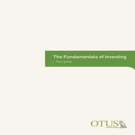 Fundamentals of Investing[1]